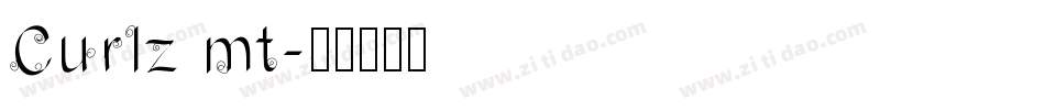 Curlz mt字体转换